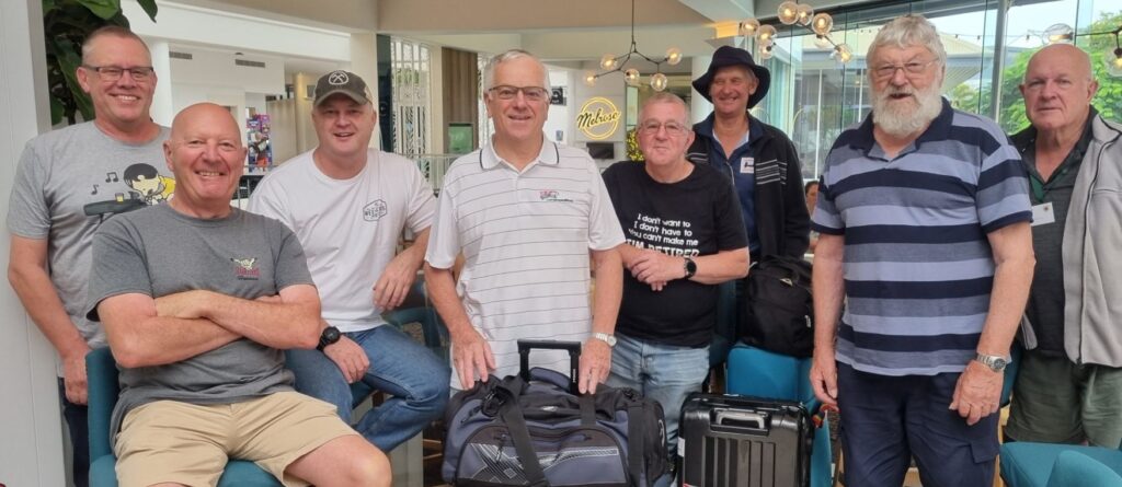 Southern Turners members about to leave a very enjoyable Turnfest (Seaworld, Queensland)